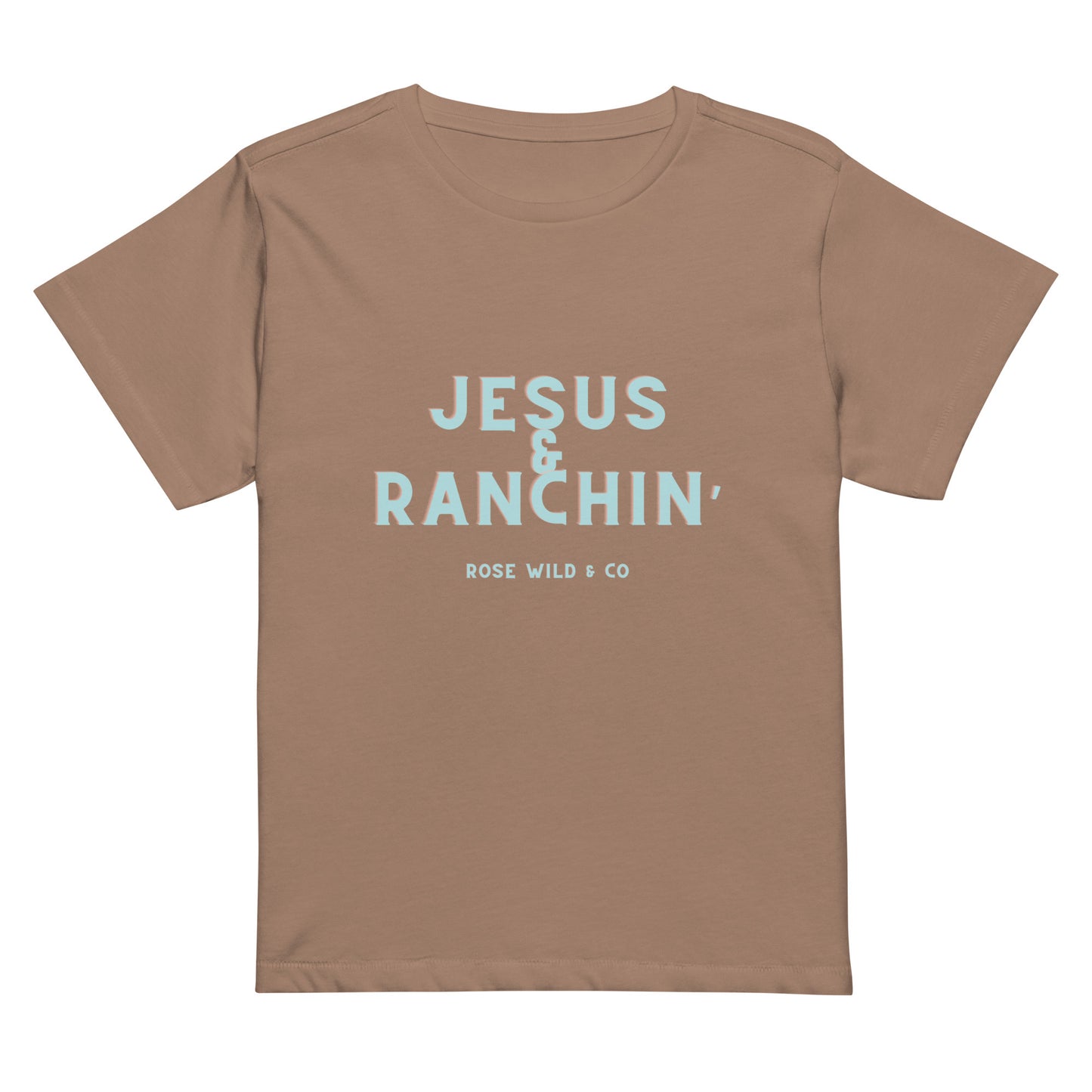 Jesus & Ranchin’ Crop Tee