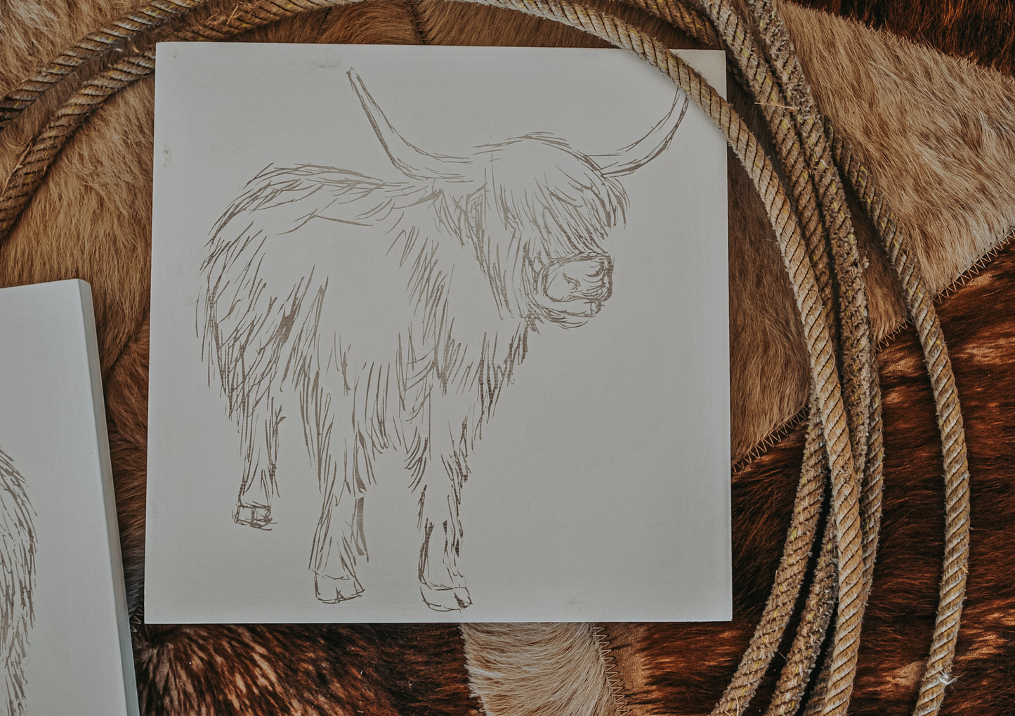 Highland Cow Sign (Set) - FINAL SALE