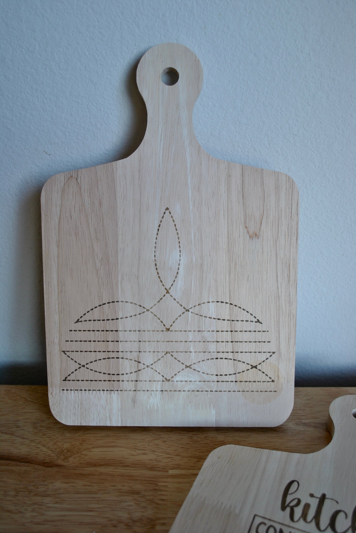 Boot Stitch Cutting Board